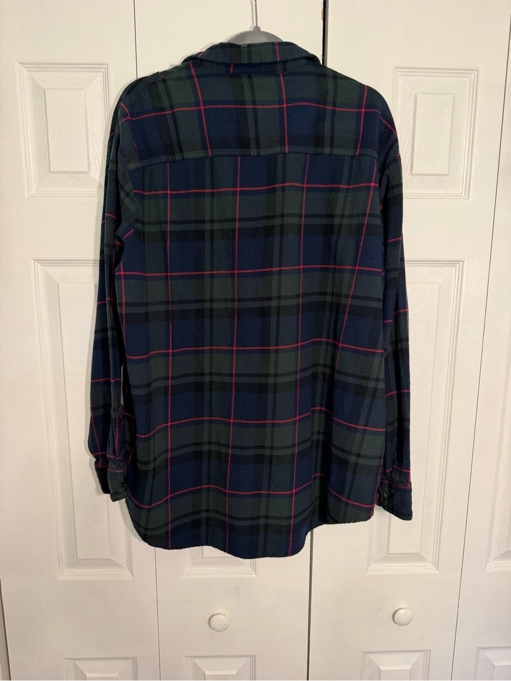 Flannel Plaid Collared Button Up - Old Navy - XL Tall - Picture 2 of 4